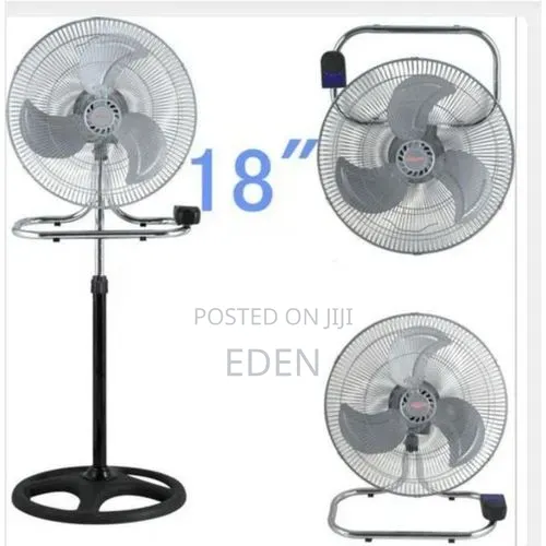 2 Pieces 18" Inch Stand/Table 3 In1 Fan Design Oscillating Adjust