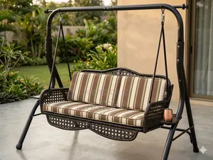 Luxury 2-Seater Woven Patio Swing