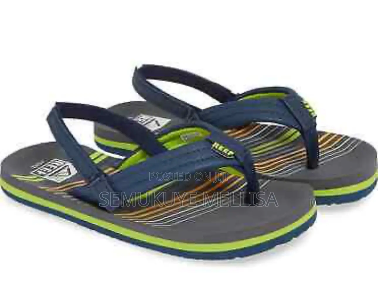 Stripe Green Reef Sandals