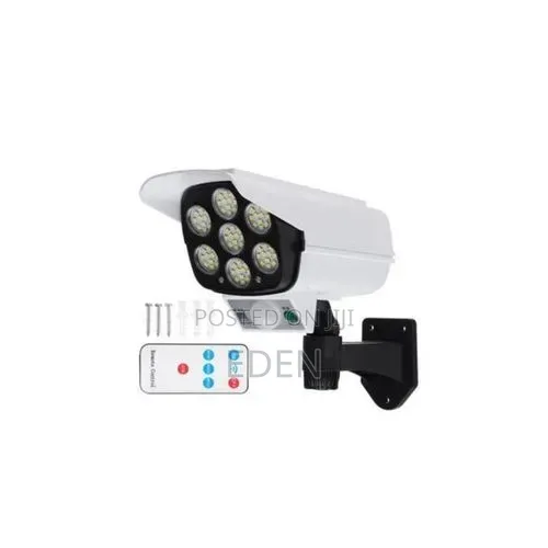Solar Light Motion Sensor Security Dummy Camera Light - White