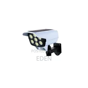 Solar Light Motion Sensor Security Dummy Camera Light - White