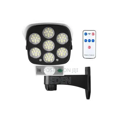 Solar Light Motion Sensor Security Dummy Camera Light - White