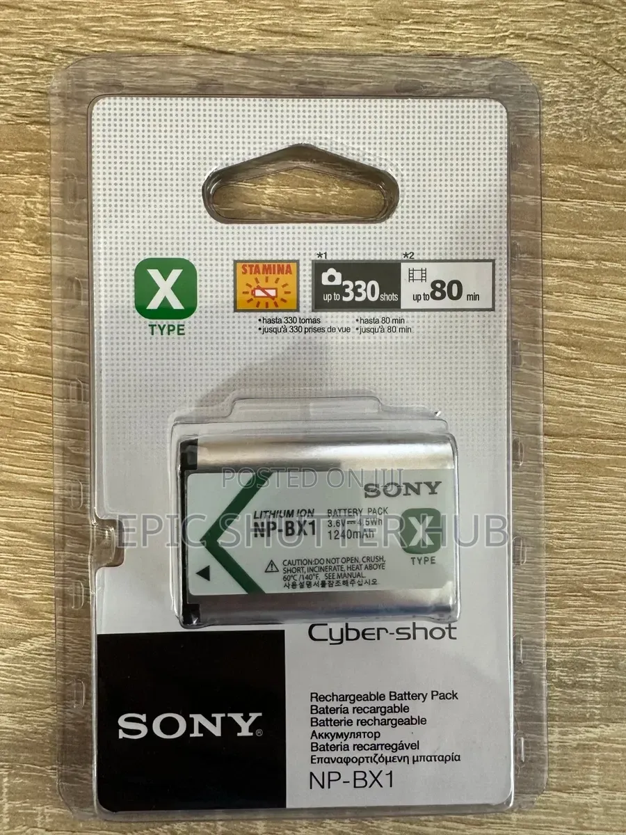 Sony Np-Bx1 Rechargeable Lithium-Ion Battery Pack (3.6v, 1240mah)