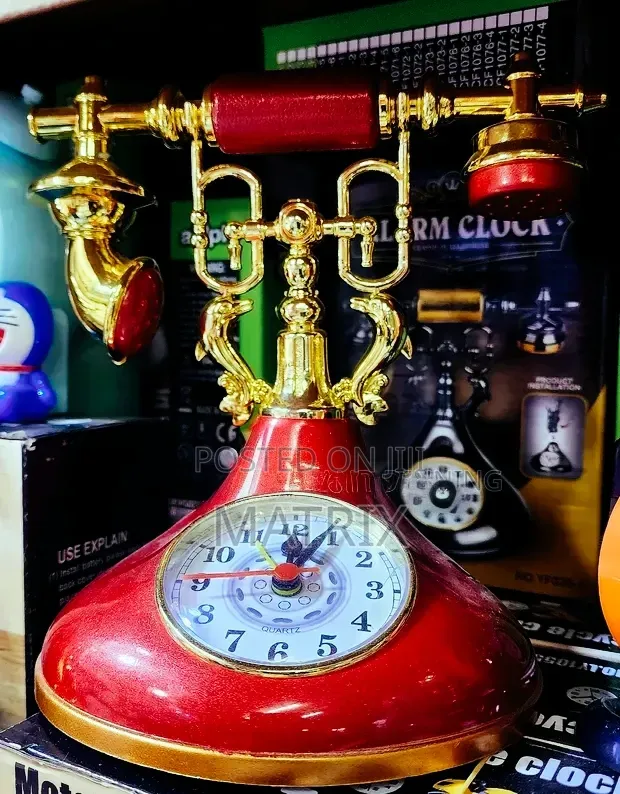 Alarm Clock Vintage Telephone Clock