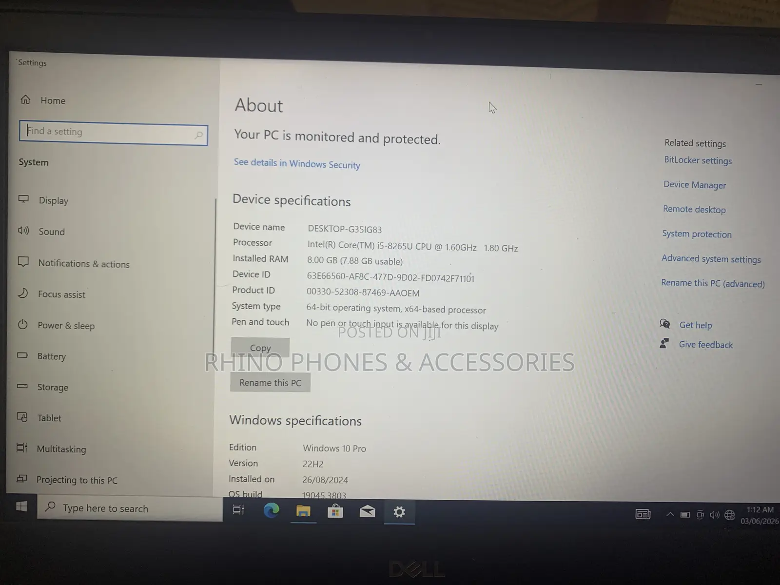 Laptop Dell Latitude 3400 8GB Intel Core i5 SSD 256GB