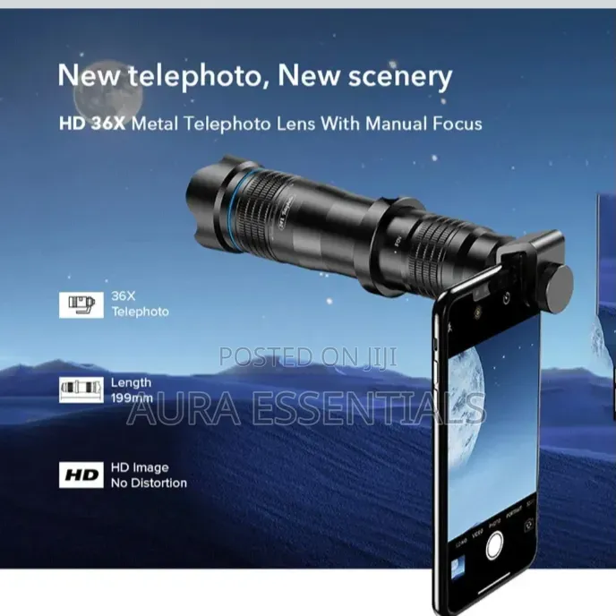 36x Telephoto Zoom Lens Kits for Smartphones.