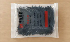 4 X 150mm 500pcs Black Nylon Cable Ties Wire Fasteners Kampala