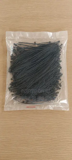 4 X 150mm 500pcs Black Nylon Cable Ties Wire Fasteners Kampala