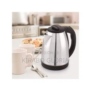 Electric 3 Plug Pins Pacolater Heat Kettle Steel - Silver.