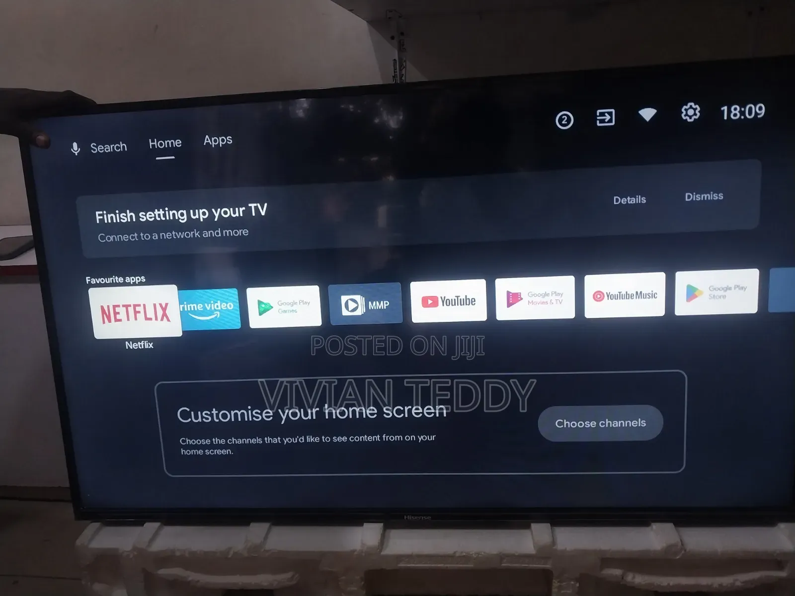 50" Hisense Smart Tv Used