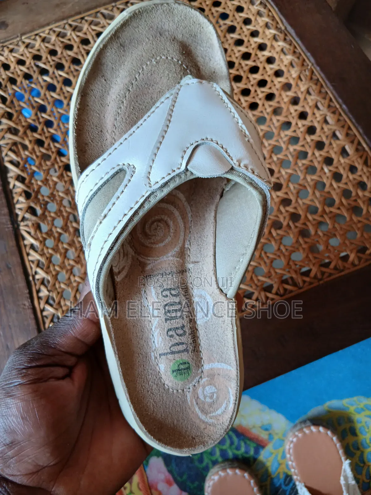 White Bama Sandals
