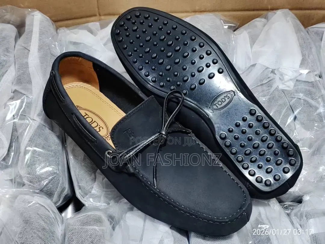 Classic Bow Driving Loafers _ Black