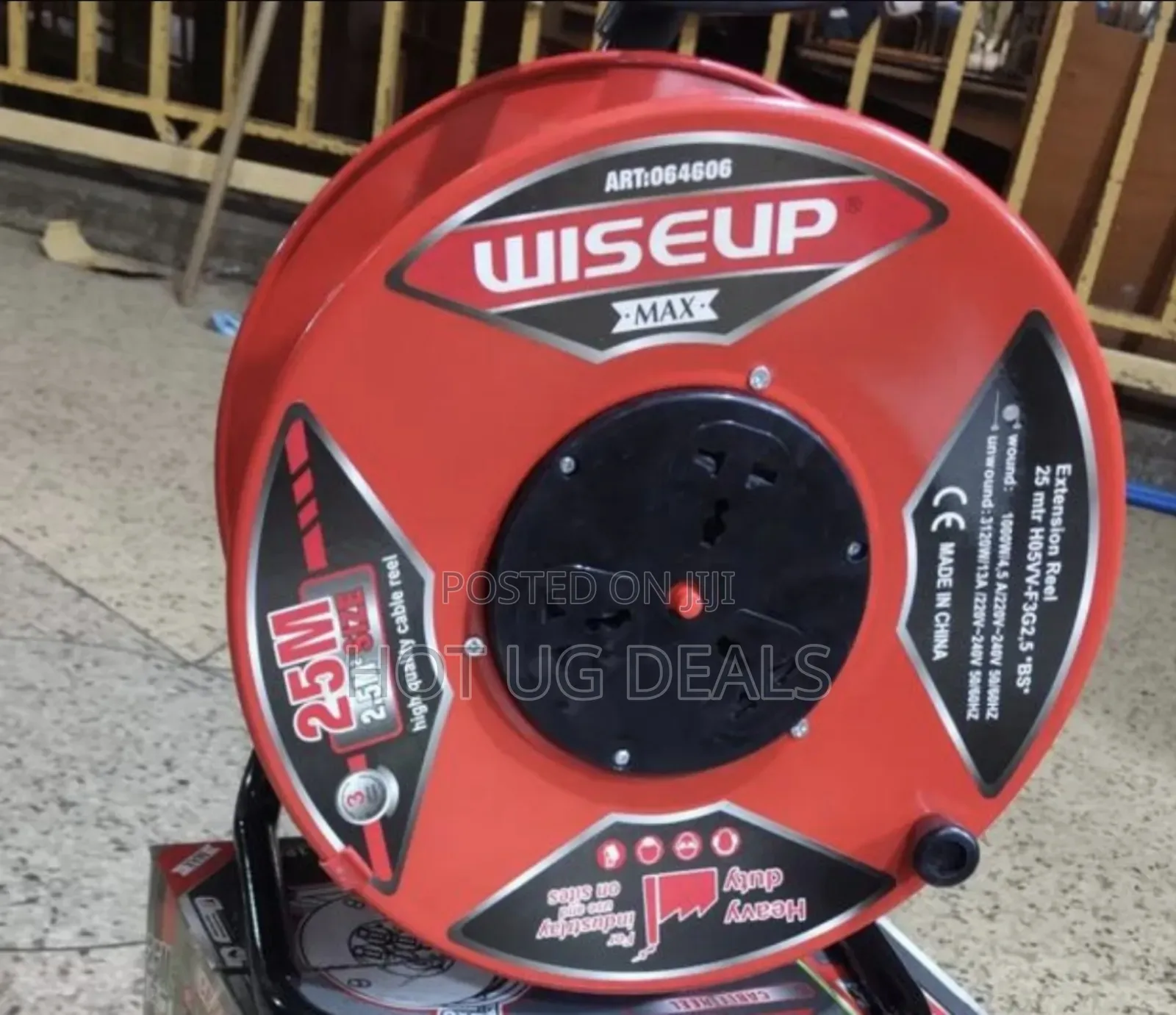 25m Wiseup Heavy Duty Extension Electric Power Cable 2.5mm - Red