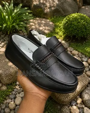 Boys Mocassins Leather Shoes_black