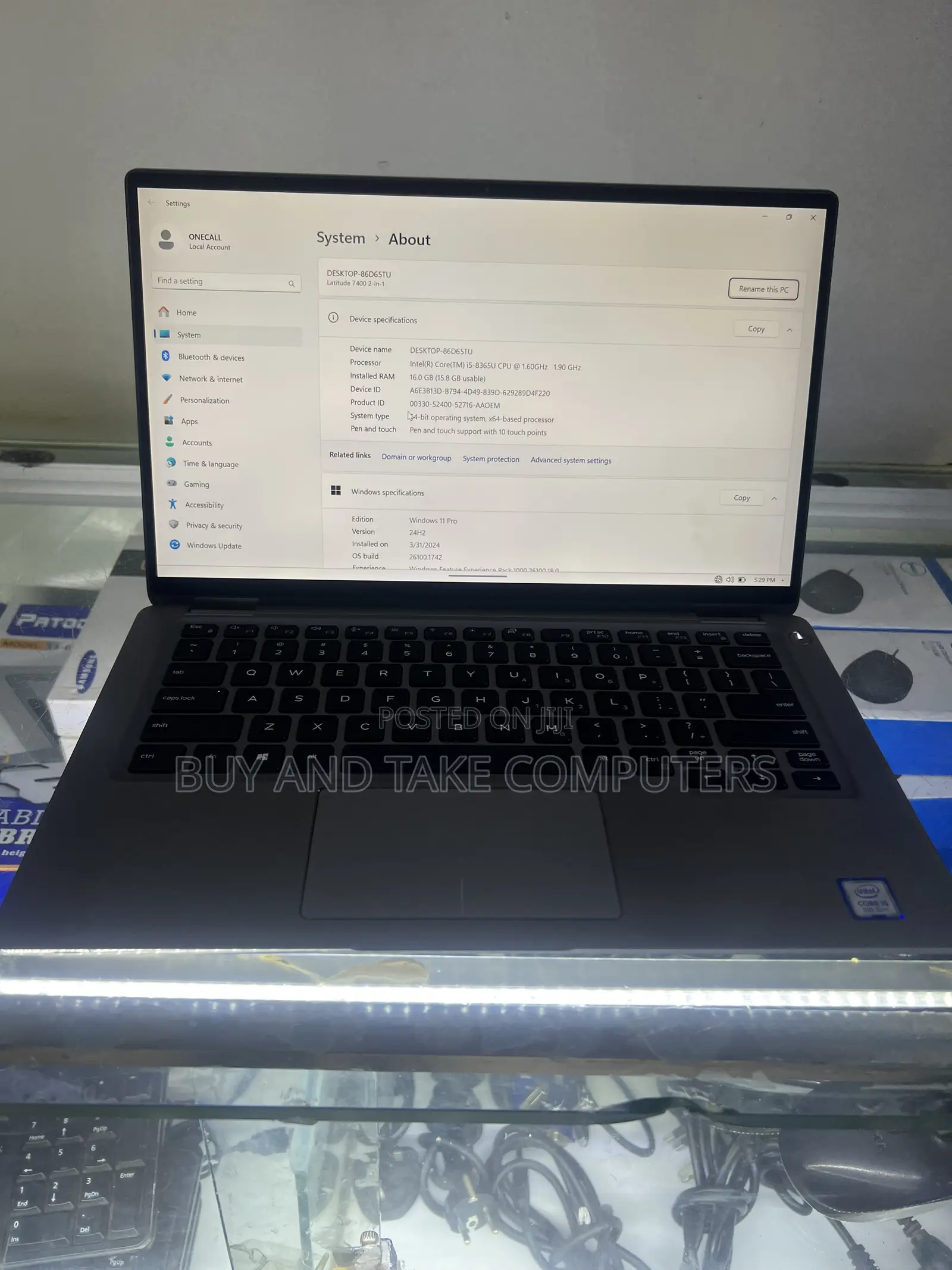 Laptop Dell Latitude 7400 8GB Intel Core i7 SSD 256GB