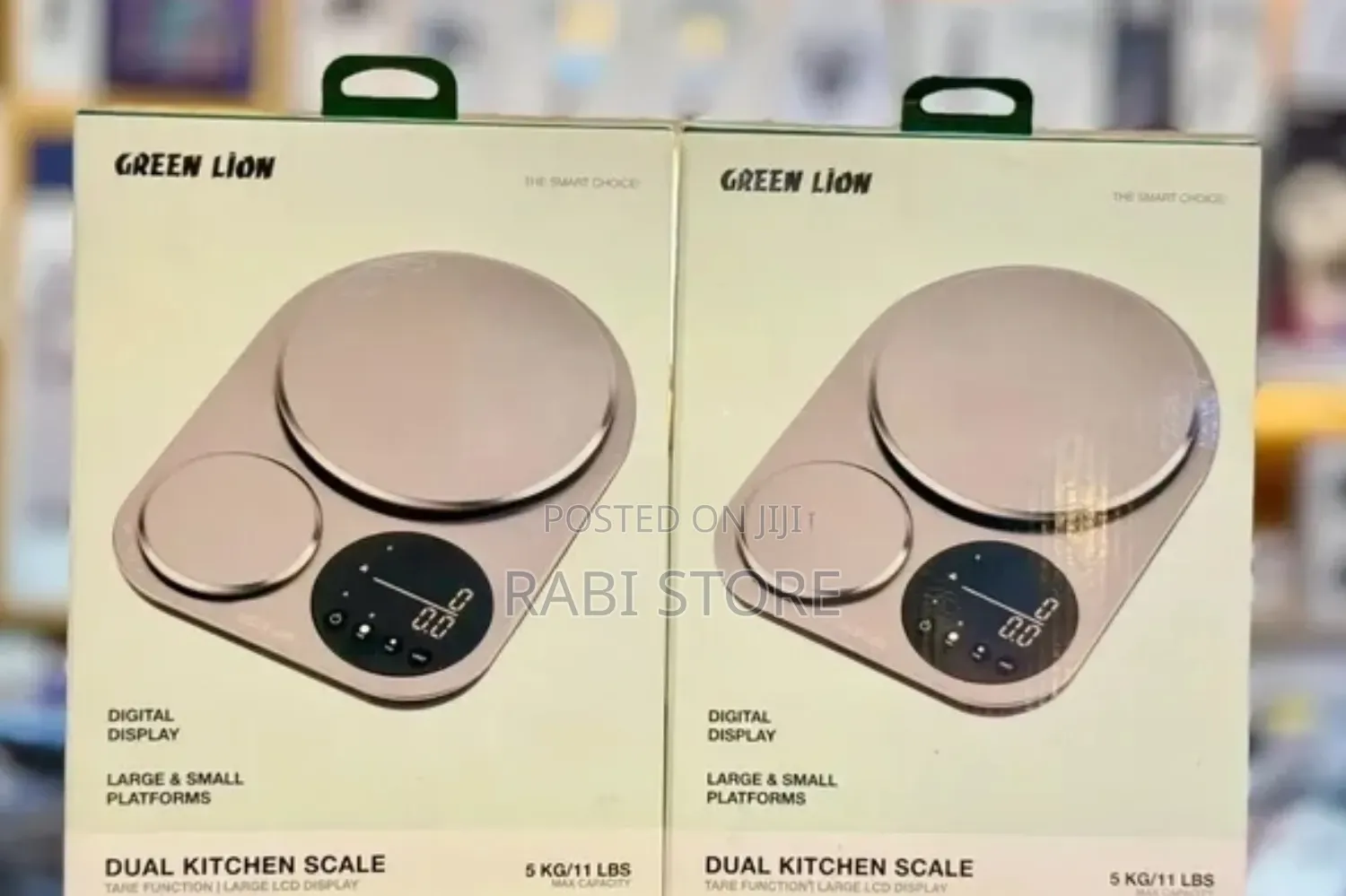 Green Lion Dual 5kg Kitchen Scale With Precision Weighing,