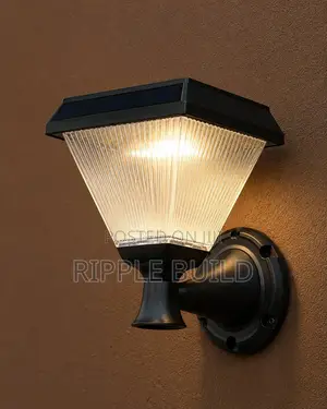 Outdoor Solar Garden Lights 2 Designs Waterproof Pathway Fence Lamps