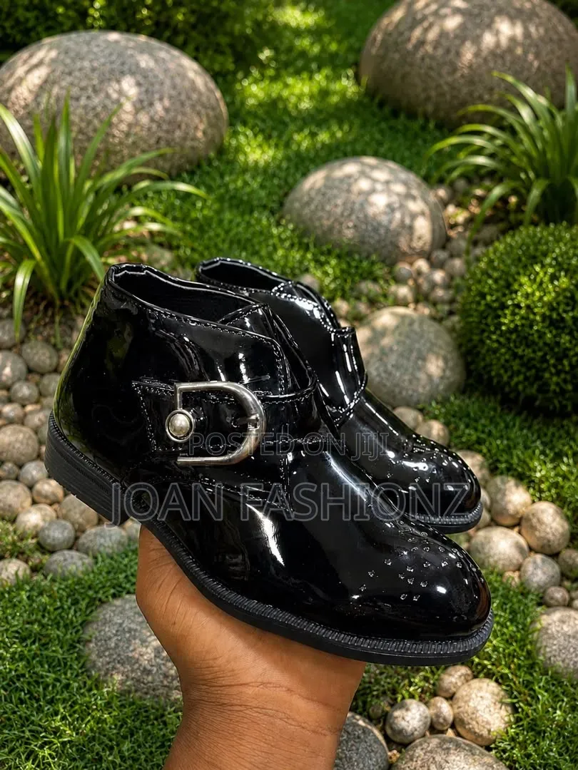Designed Chelsea Side Buckle Shoes for Boys