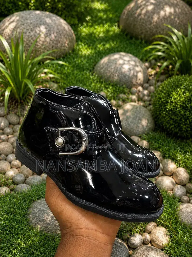 Designed Chelsea Side Buckle Shoes for Boys