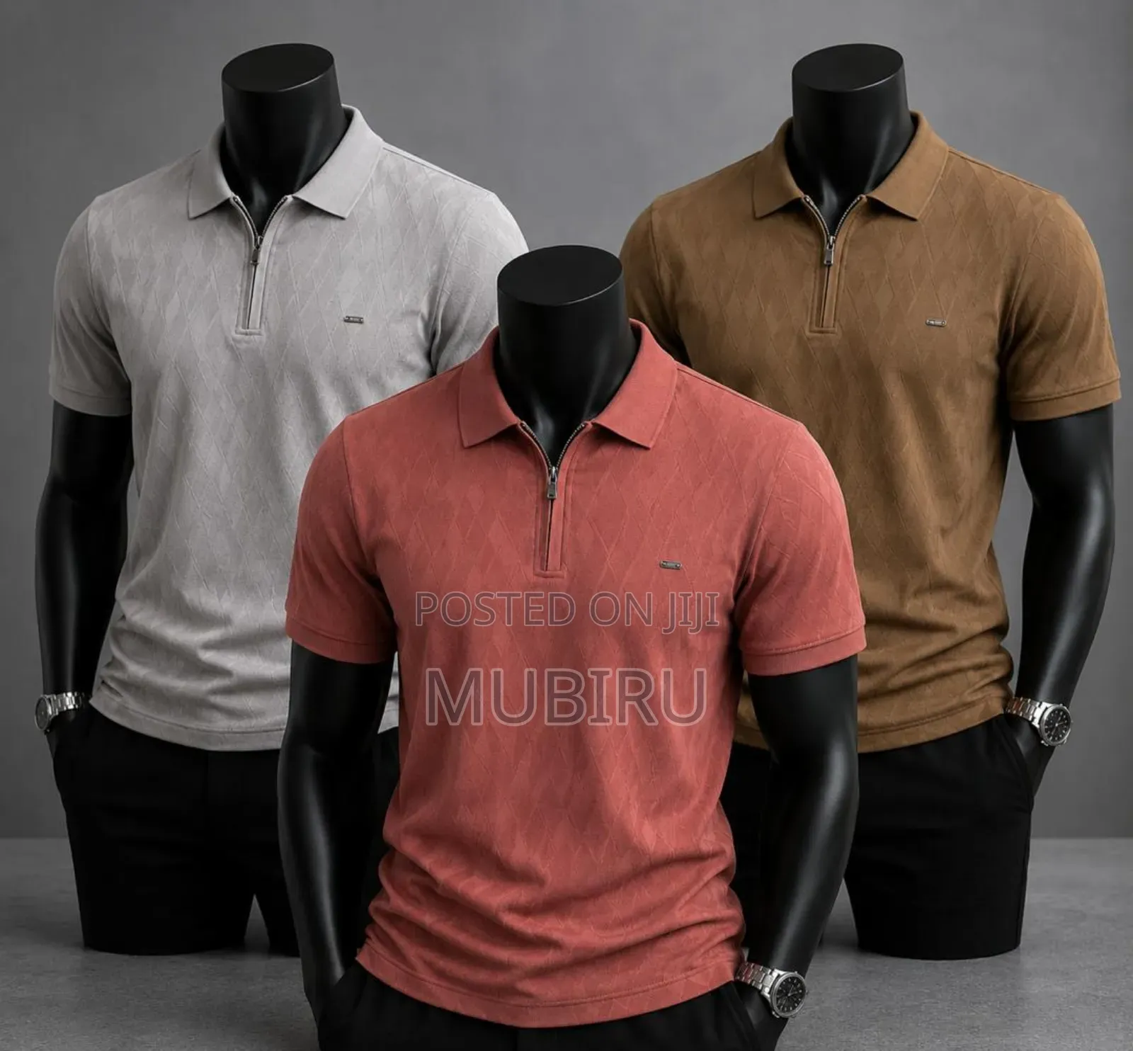 Zip Tshirts With Collar
