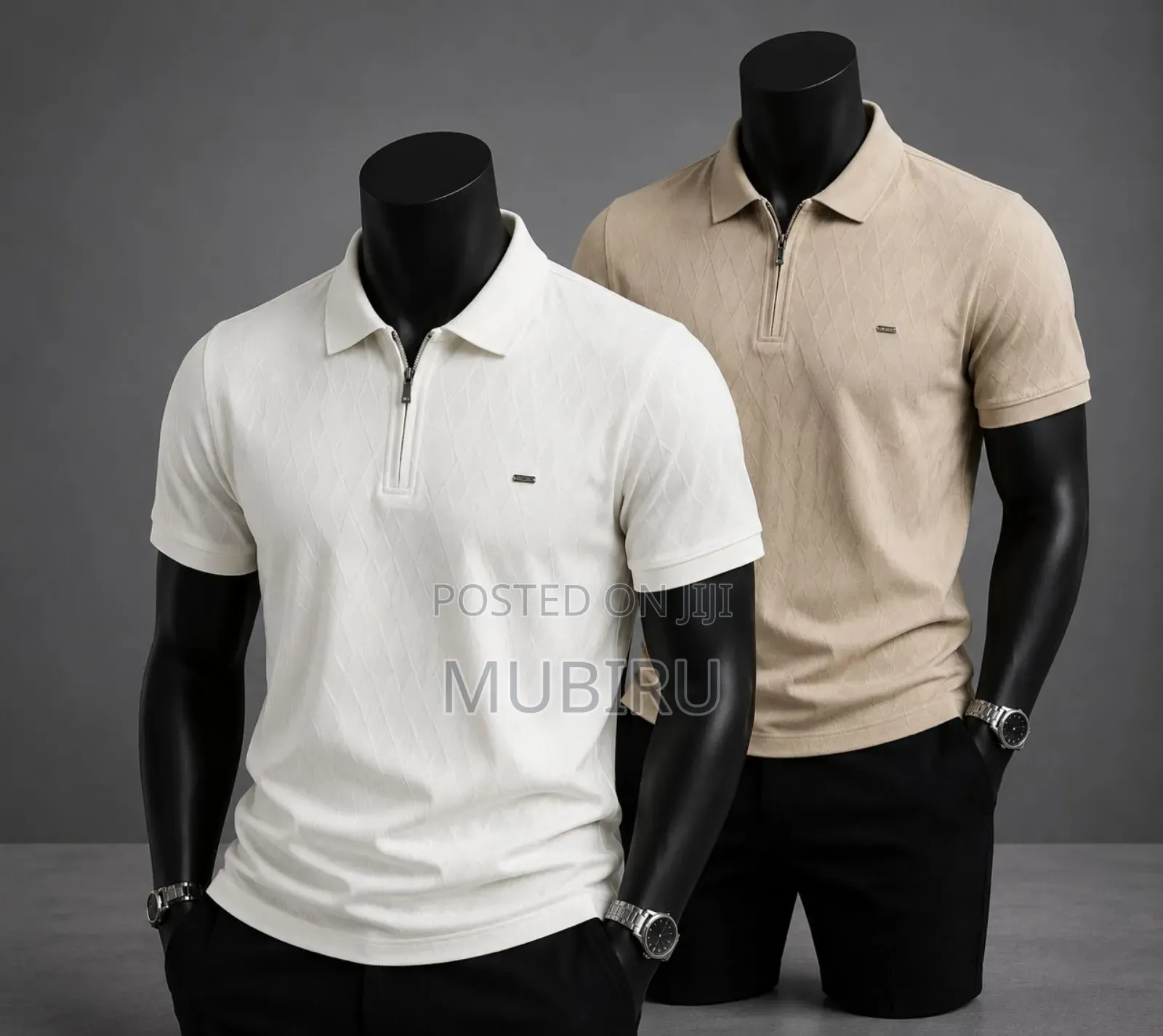 Zip Tshirts With Collar