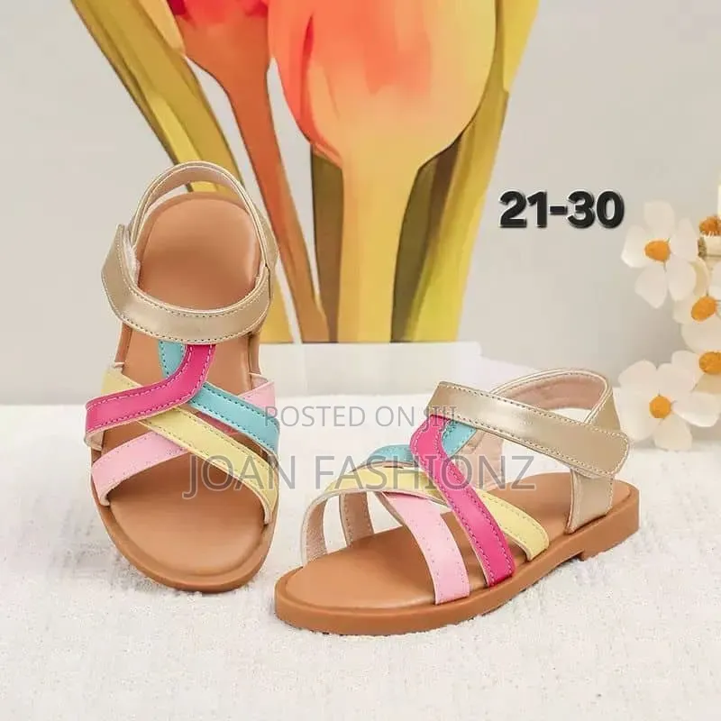 Girls Open Multicolored Shoes