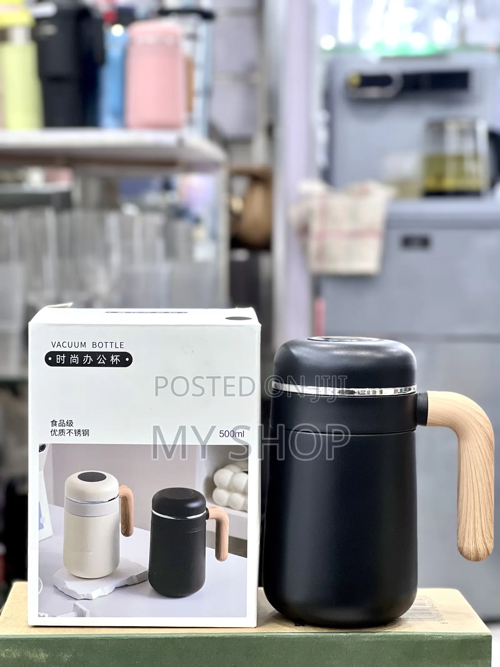 Premium Travel Vacuum Mug With Handle – Perfect for Work Travel