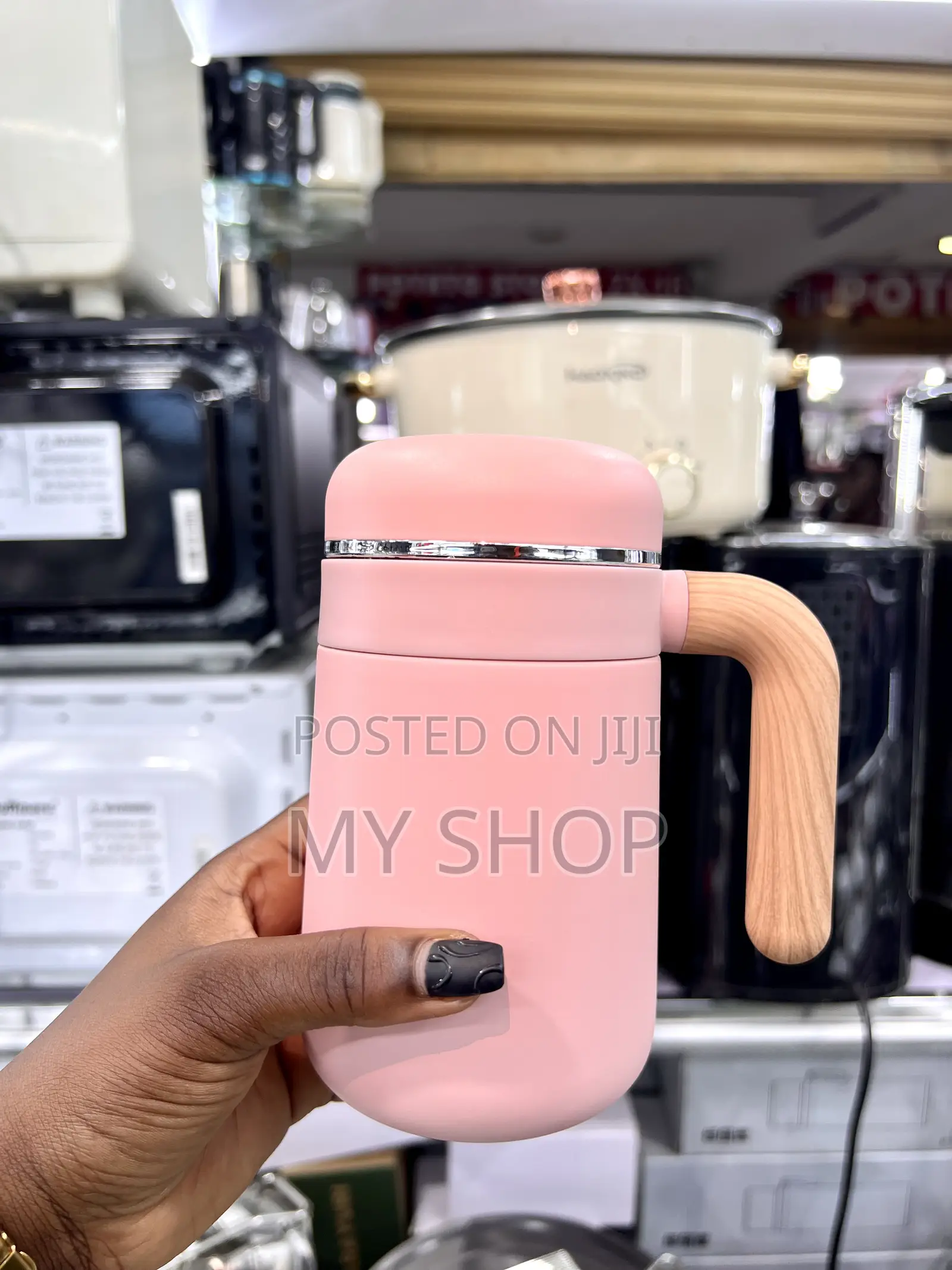 Insulated Vacuum Tumbler With Handle – Hot Coffee, Cold Refreshments
