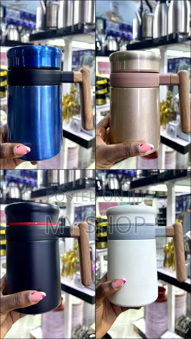 Durable Vacuum Travel Cup With Handle – Perfect for Office, School