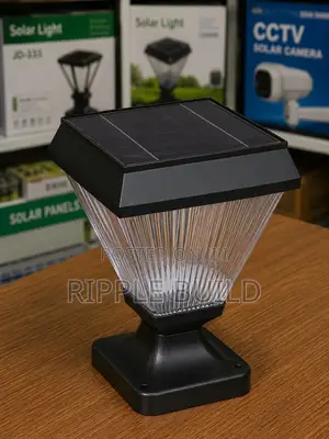 Solar Garden Post Light Waterproof Outdoor Fence Lamp