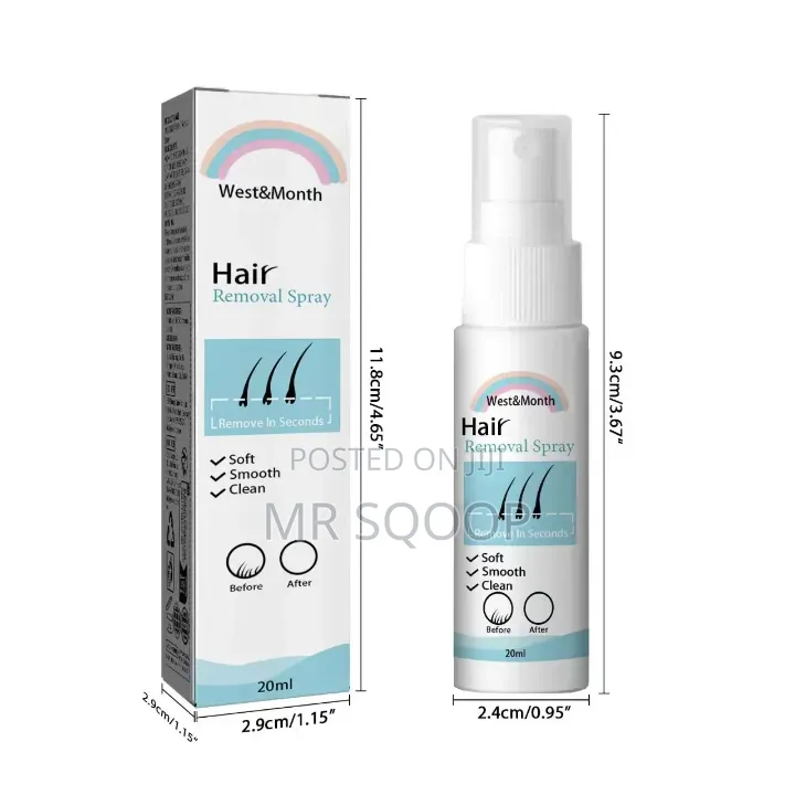 West Month Hair Removal Spray 20ml | Fast Painless Hair Remover