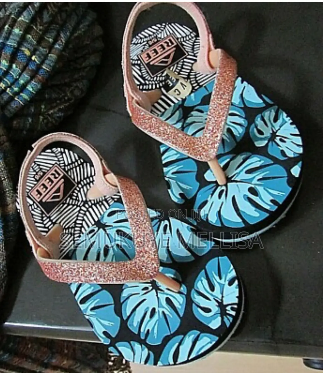 Geo Palm Reef Sandals