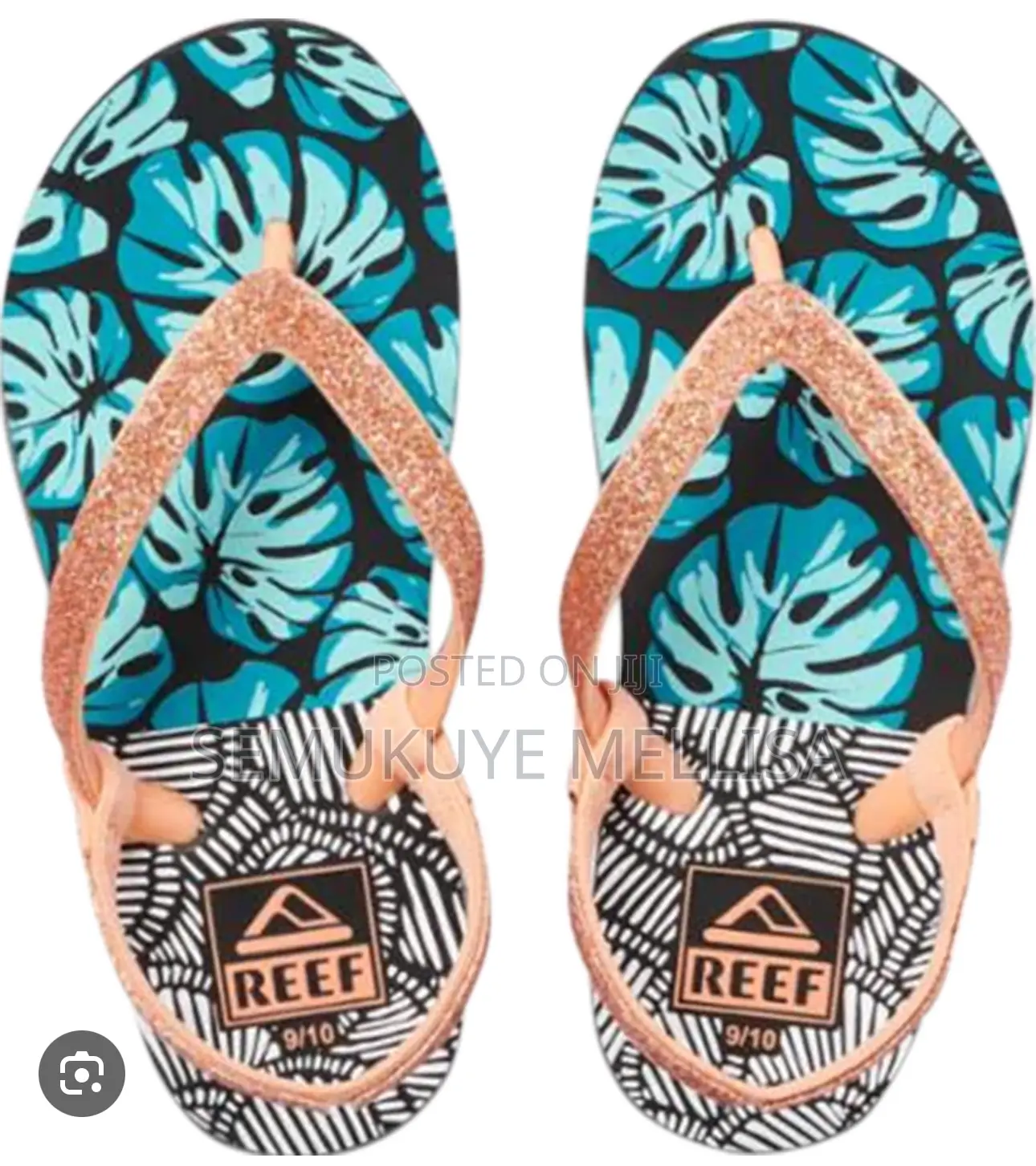 Geo Palm Reef Sandals