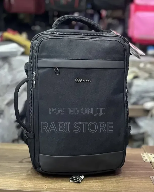 Double Black Laptop Bag