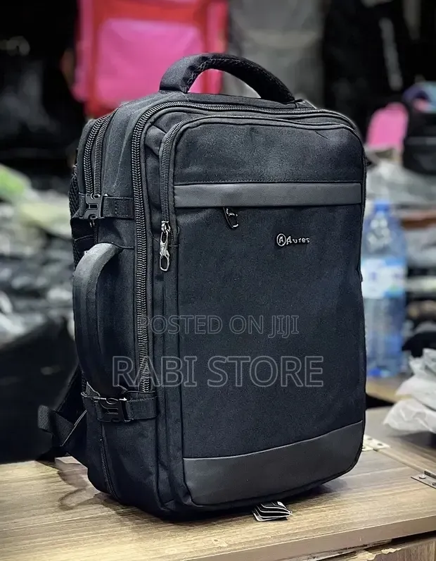 Double Black Laptop Bag