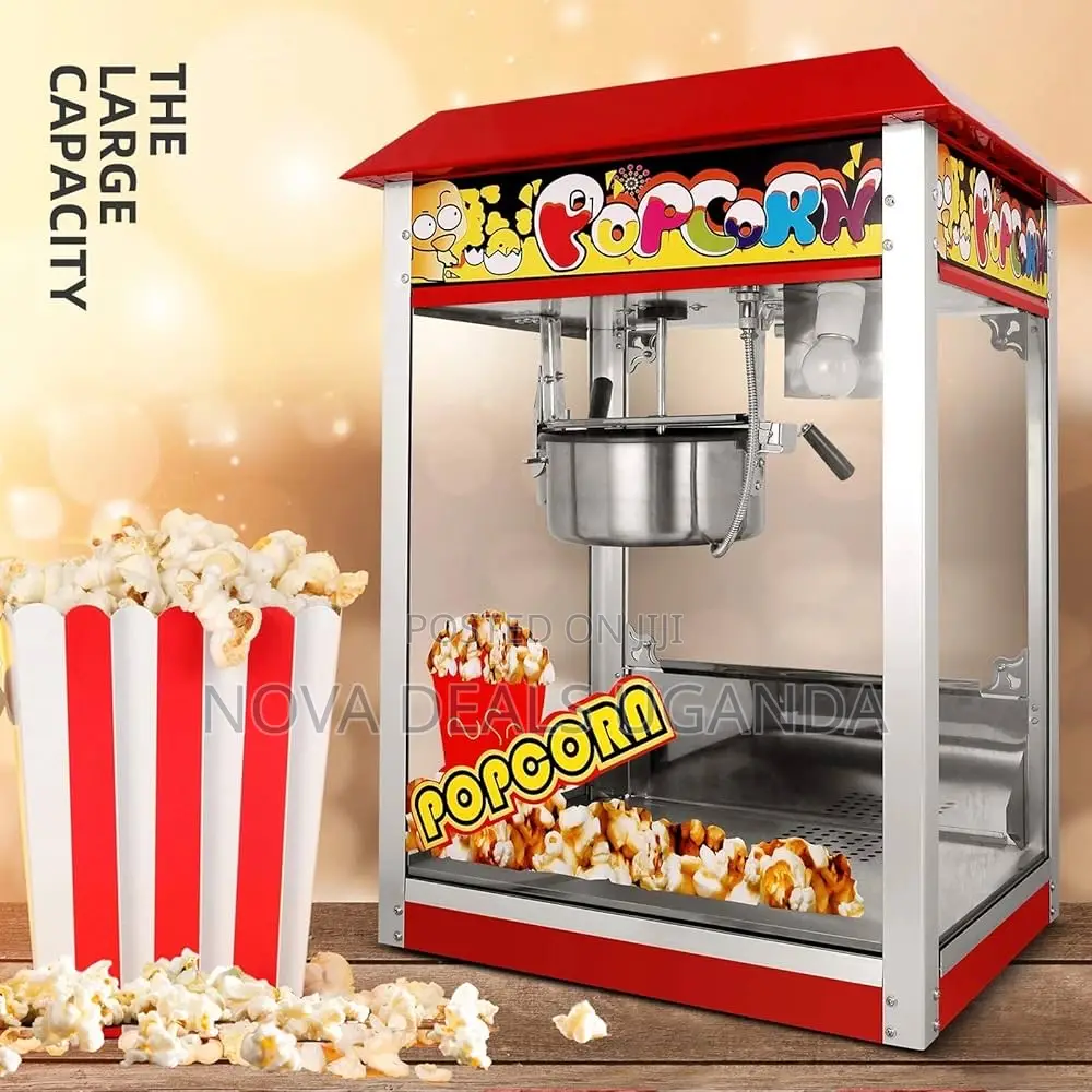 Commercial Stainless Steel Electric Hotair Popcorn Maker Machine