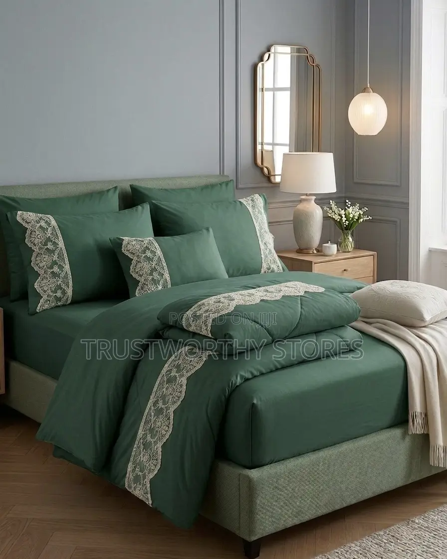 Green Cotton Duvet (5x6,6x6 and King Size)