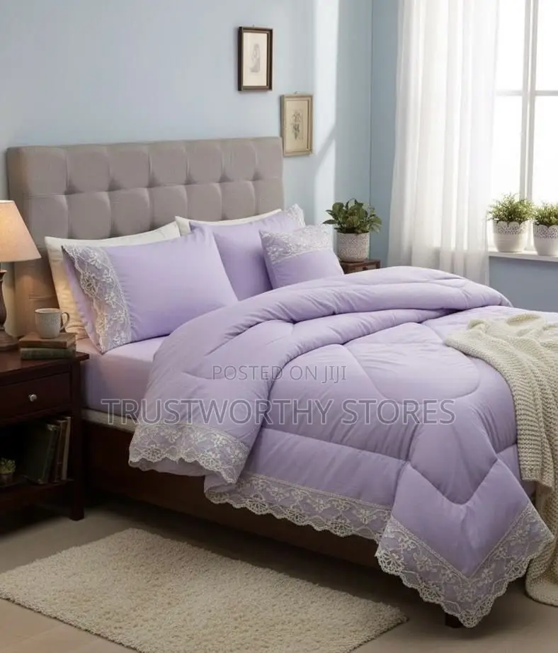 Cotton Pink Duvet - 6piece (5x6, 6x6 and King Size)