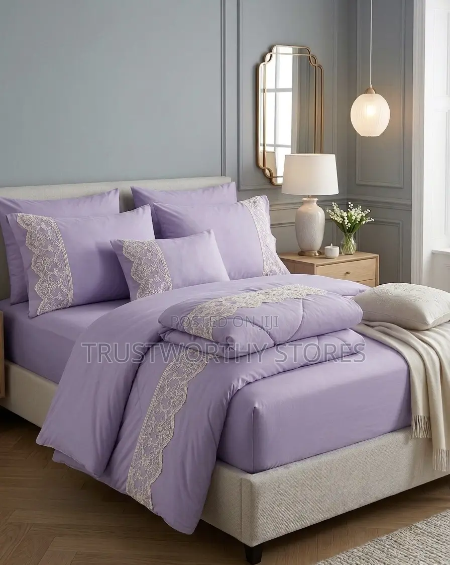 Cotton Pink Duvet - 6piece (5x6, 6x6 and King Size)