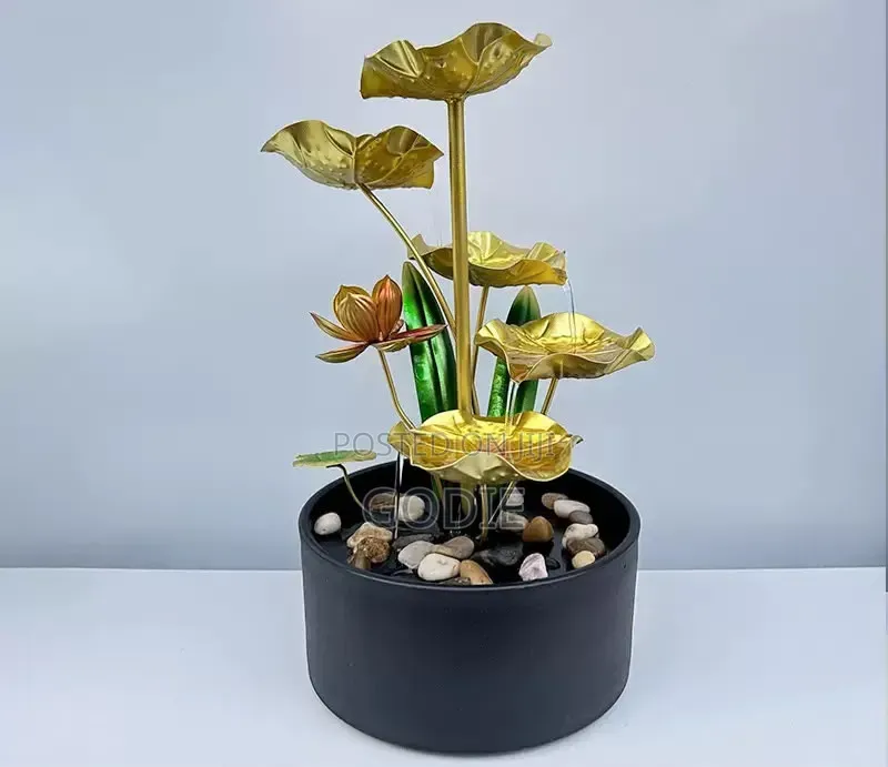 3-Tier Metal Tabletop Fountain .
