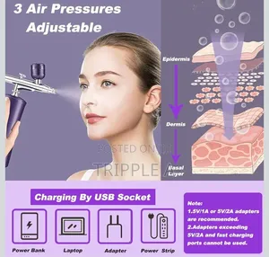 Rechargeable High Pressure Airbrush Kit With Compressor