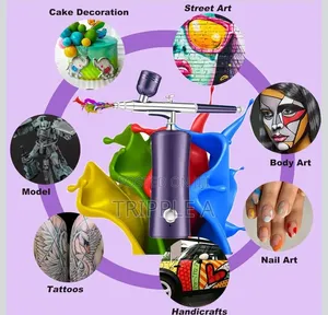 Rechargeable High Pressure Airbrush Kit With Compressor