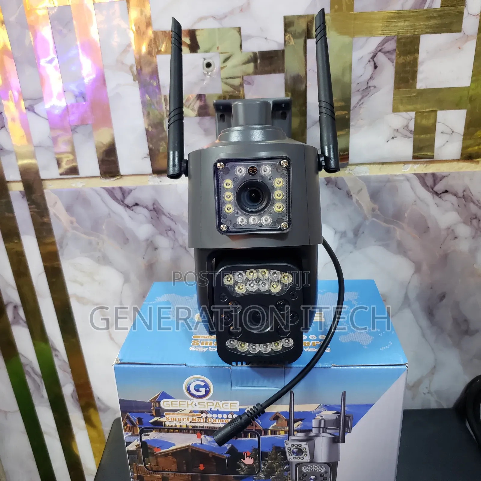 4g Dual Lens Camera With 360 Rotation and Night Vision, Motion Sensor