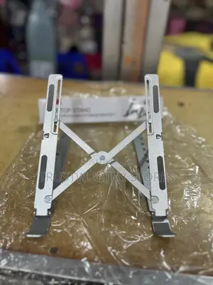 Foldable And Adjustable Metallic Laptop Stand