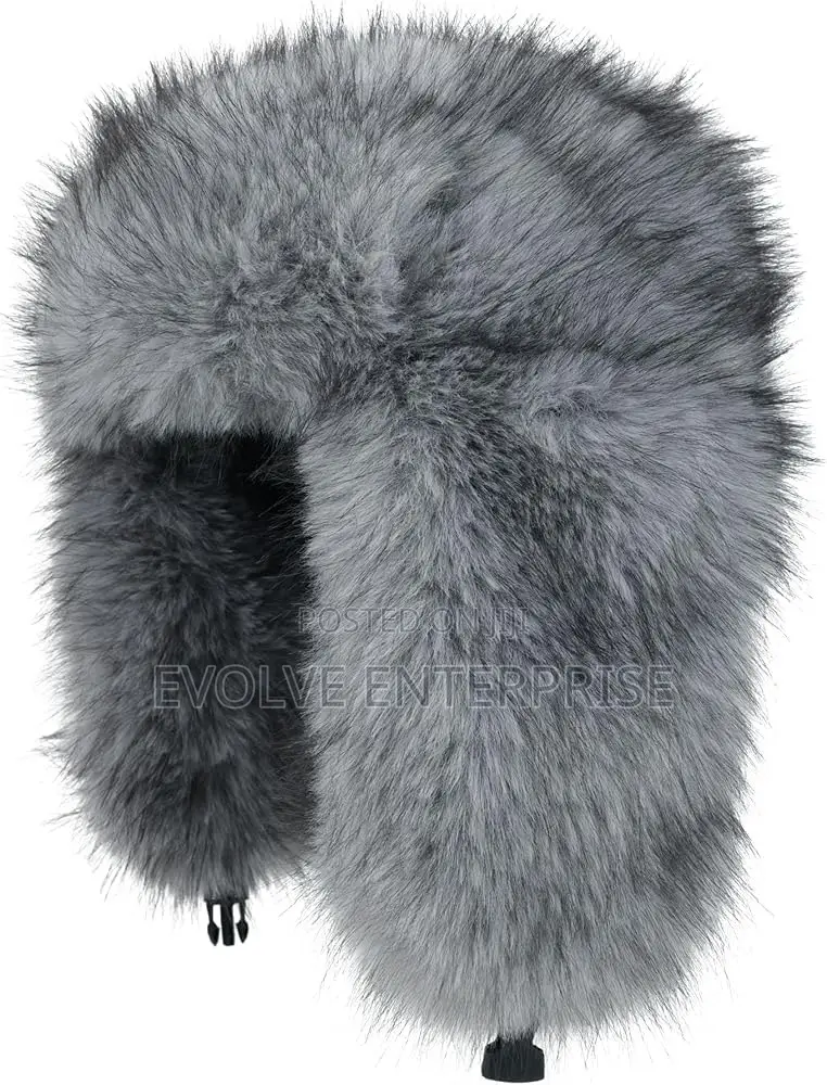 Faux Fur Fluffy Trapper Hat Russian Ushanka Hat With Ear Flaps