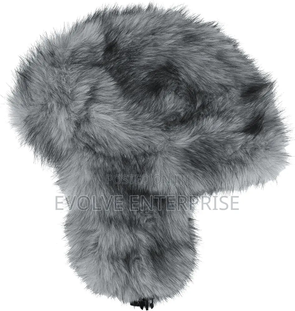 Faux Fur Fluffy Trapper Hat Russian Ushanka Hat With Ear Flaps