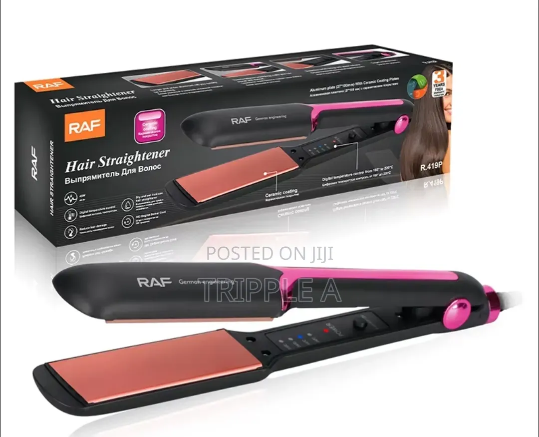 Raf Professional PTC Electric Hair Straightener Iron
