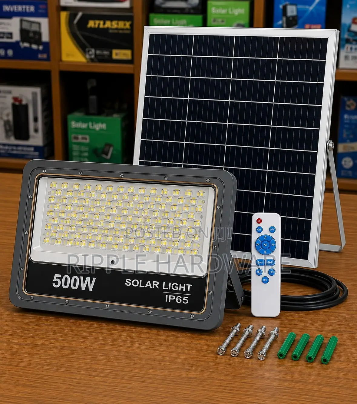 500w Solar Flood Light Waterproof Outdoor Security Light Kampala
