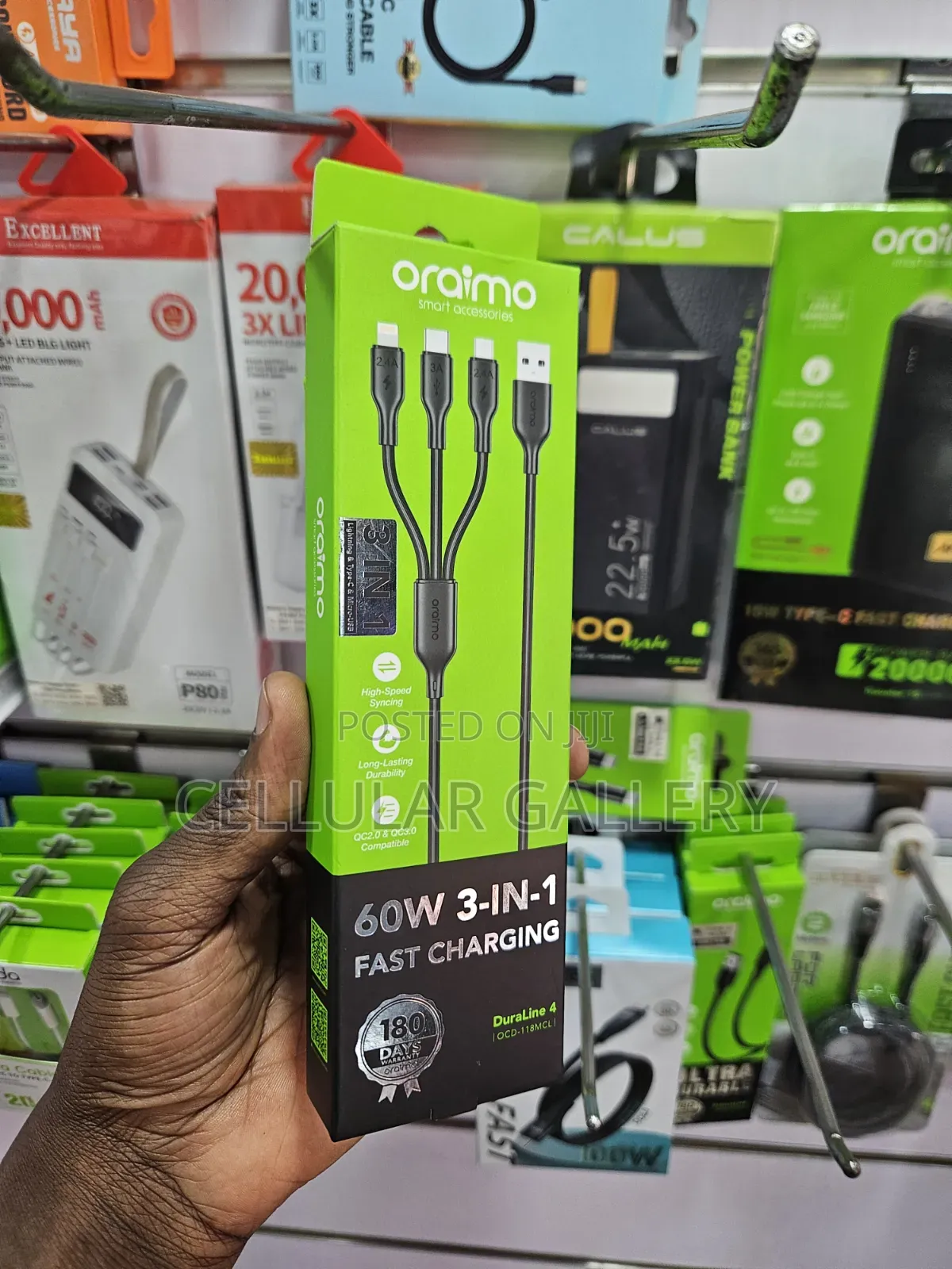 Oarimo 60w 3-in-1 Fast Charging Cable