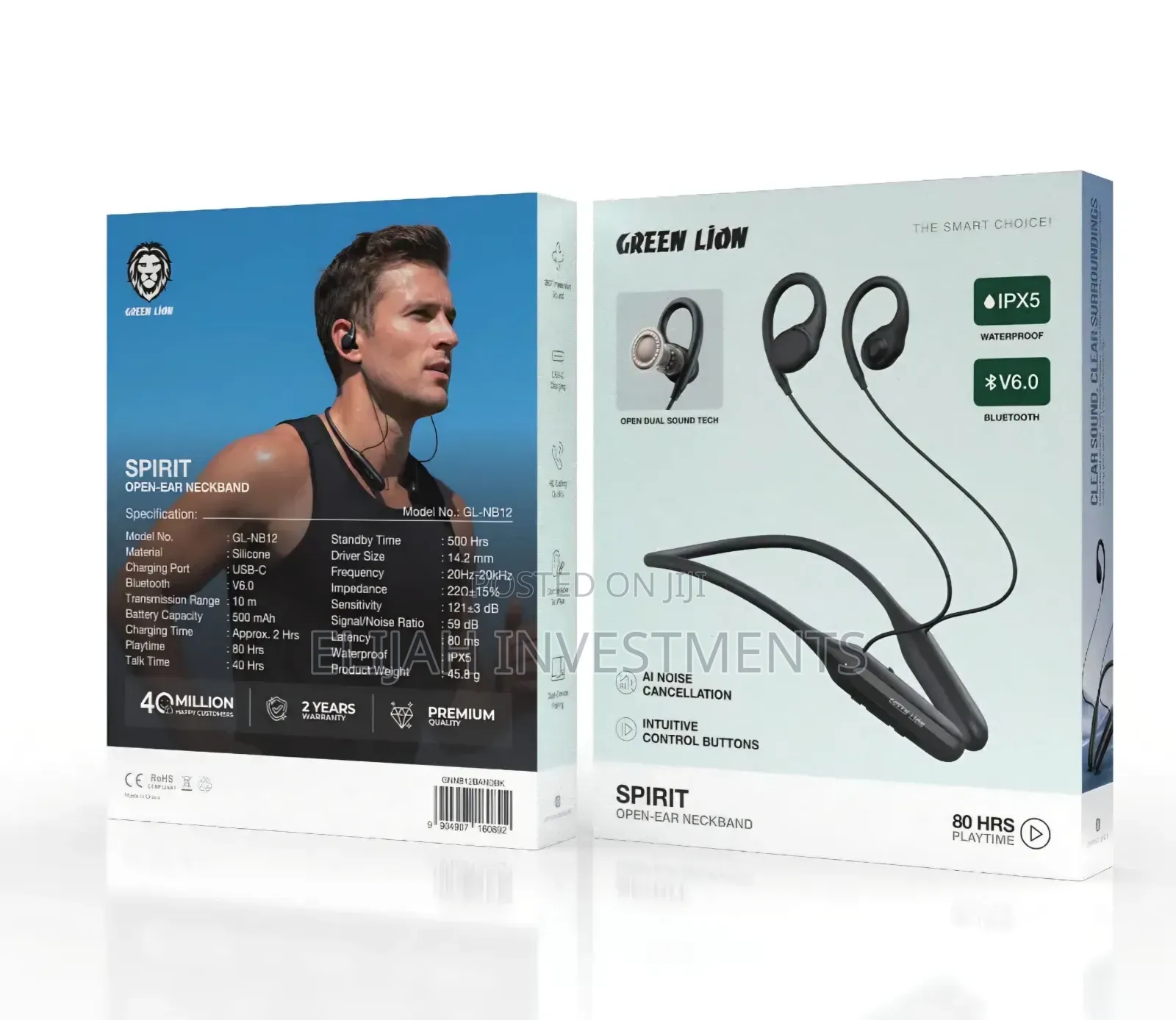 Green Lion Spirit Open-Ear Neckband
